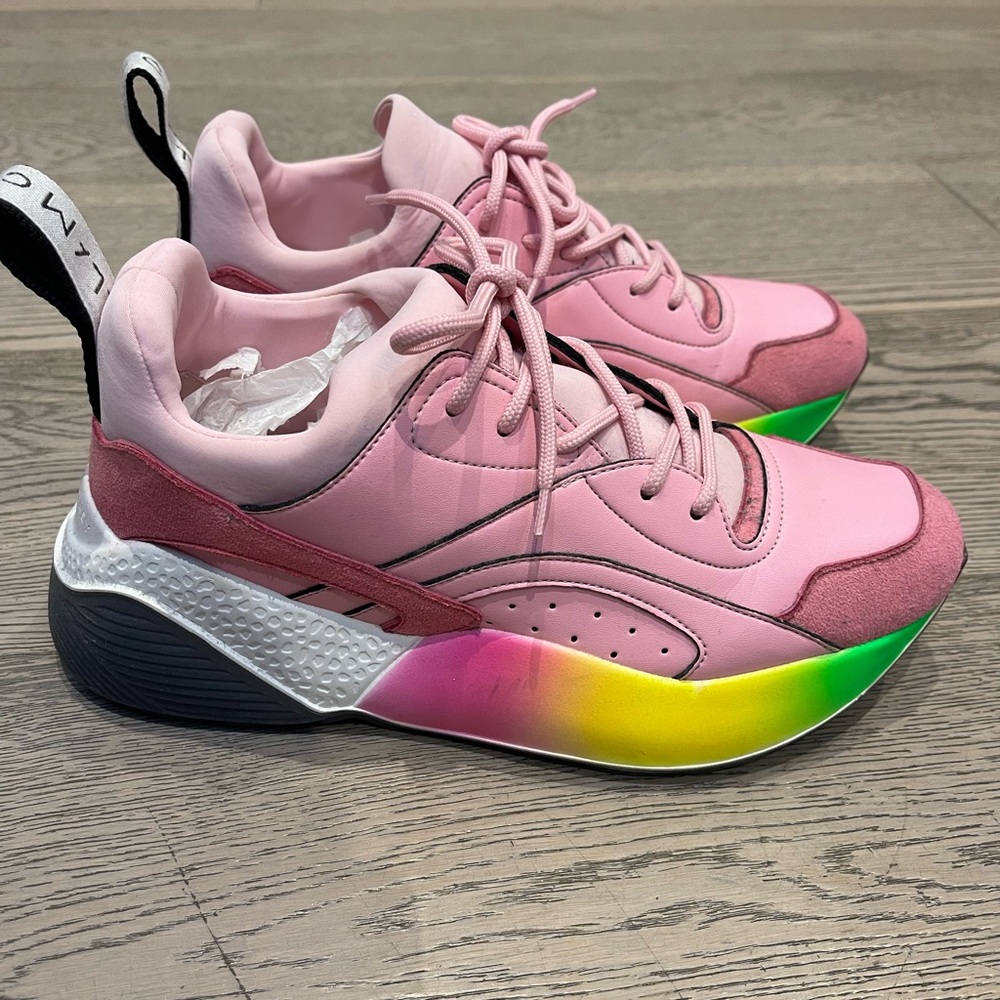 Stella McCartney Eclypse Chunky Sneakers 39 
Rainbow Rosa